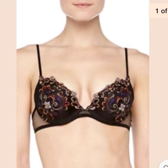 La Perla Paisley Pushup Bra 34В - Picture 2 of 9